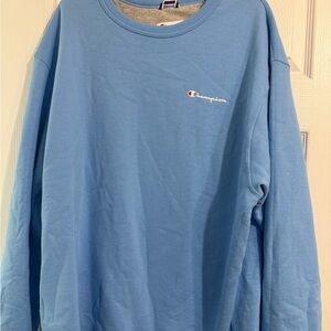 Champion Blue Crewneck Sweatshirt Classic Style